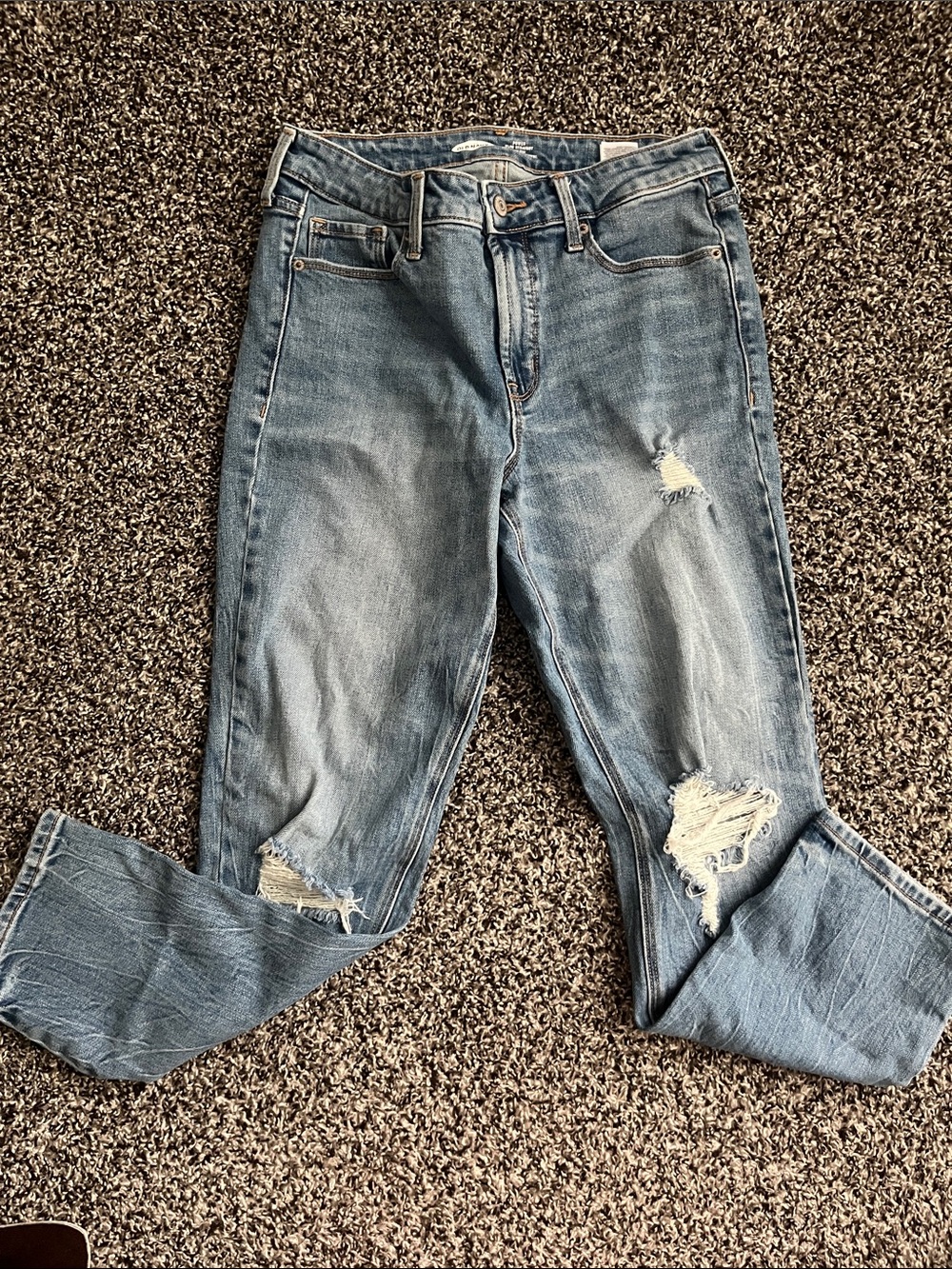 GAP Light Blue Distressed Boyfriend Jeans